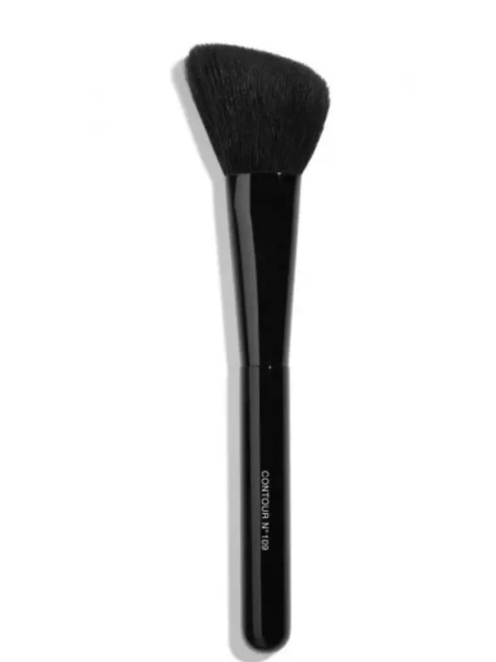 CHANEL Black Powder/Blush Makeup Brush with Protective Sleeve